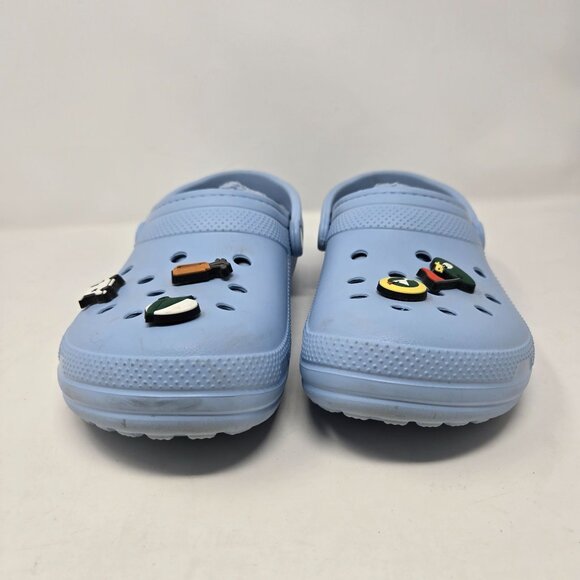 Crocs mens size 11 light blue calcite classic lined clog golf jibbitz shoes main image 9